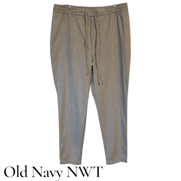 Old Navy Pants - NWT Old Navy Women's Neutral Gray Straight Leg Pants LARGE/TALL    #X